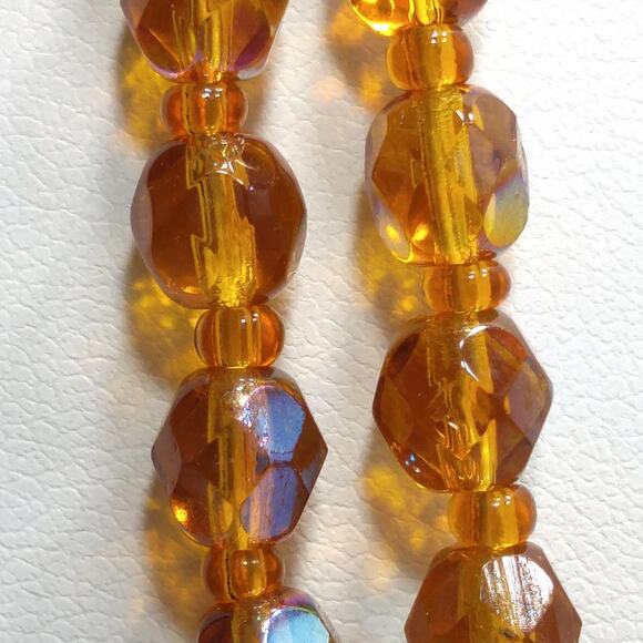 Joan Rivers Czech Glass Beaded Necklace, Gold Plated Enhancer, 45 Inch, 1990s - Picture 4 of 9